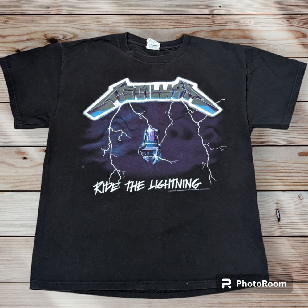 Delta Metallic Black Graphic Tee